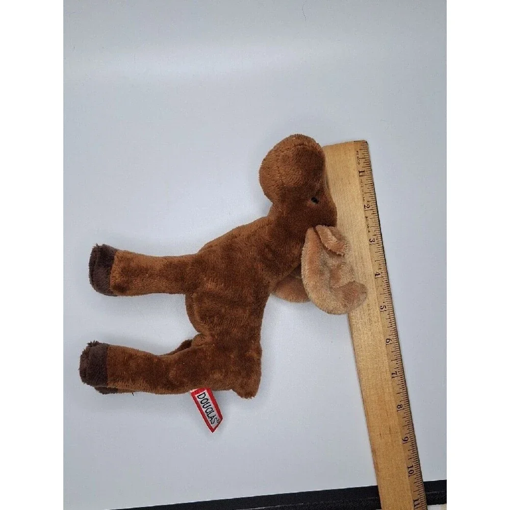 Douglas Plush Moose Stuffed Animal - Brown with Tan Antlers